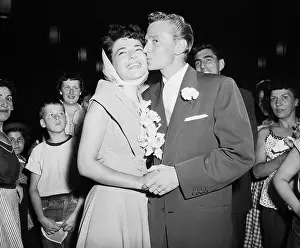 Wedding Prints: Actress Anne Bancroft and Husband Marty May