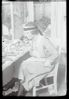 Actress Applying Her Makeup
