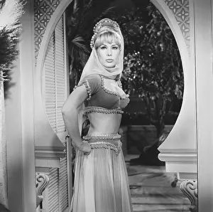 Actress Barbara Eden Dressed for Her Part in I Dream of Jeannie