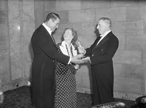 Actress Bette Davis With Friends at Award Ceremony