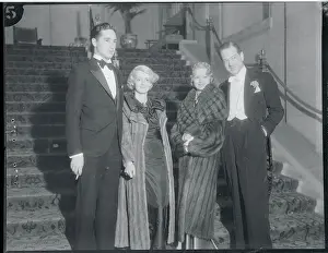 Actress Bette Davis With Husband and Friends at Ball