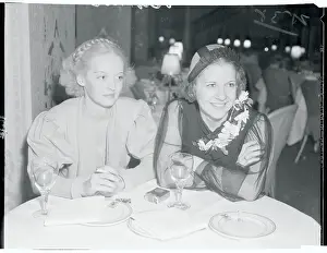 Actress Bette Davis Sitting With Shirley Rose