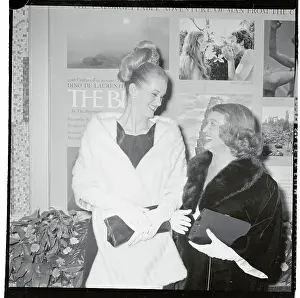 Hyman Prints: Actress Bette Davis Talking With Her Daughter