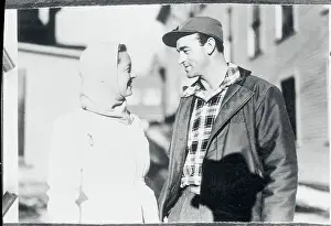 Actress Bette Davis Talking With New Husband William Sherry