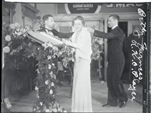 Podium Prints: Actress Betty Furness at Movie Premiere