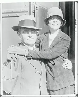 Actress Blanche Sweet with Her Arms Around Her Husband