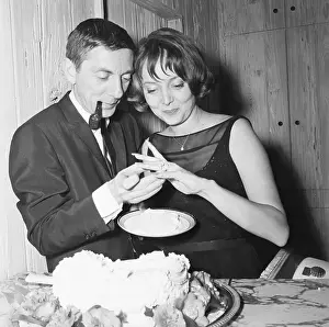 Actress Carolyn Jones and Husband Aaron Spelling