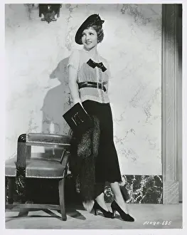 Actress Claudette Colbert in 1935