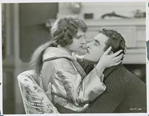 Actress Eleanor Boardman and John Gilbert in Scene