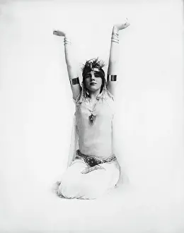 Delicate Prints: Actress Evan Burrow Fontaine in Costume