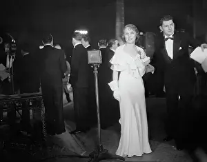Actress Fay Wray and Escort Arriving for Premiere of King Kong