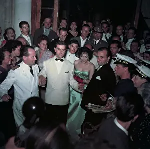 Actress Gina Lollobrigida and Others at Film Festival