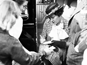 Pasadena Prints: Actress Gloria Swanson Giving Her Autograph