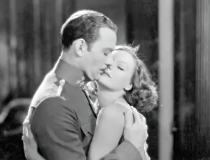 Actress Greta Garbo and Conrad Nagel in The Mysterious Lady
