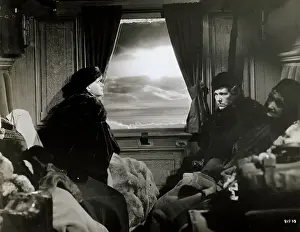 Actress Greta Garbo and Costars in Train Scene of Anna Karenina