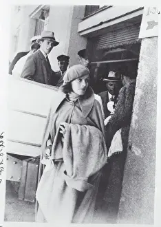 Stockholm Prints: Actress Greta Garbo Exiting Liner