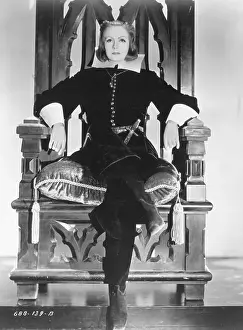 Actress Greta Garbo in Queen Christina