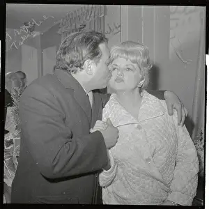 Actress Hermione Braddeley with Tennessee Williams