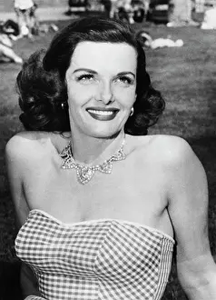 Prints of A portrait of movie star Jane Russell, Hollywood, California, June 15, 1951. (Photo by Underwood Archives/Getty Images) Hollywood's Sultry Siren – A Photographic Tribute: Actress Jane Russell