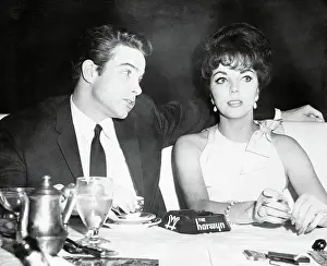 Actress Joan Collins with Warren Beatty