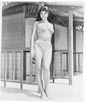 Actress Joan Collins Wearing Bikini