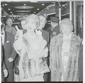 Actress Joan Crawford Acknowledging Premiere Crowd
