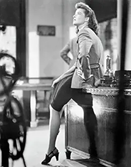 Actress Katharine Hepburn in Woman of the Year