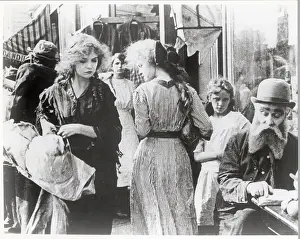 1910s Style Prints: Actress Lillian Gish In Movie Scene