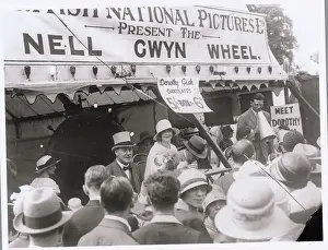 Enthusiasm Prints: Actress Lillian Gish and Supporters at Her Candy Stand