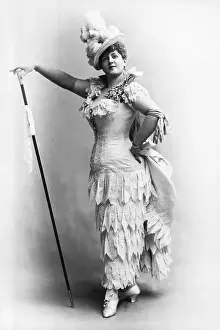 Feather Plume Prints: Actress Lillian Russell