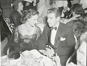 Actress Loretta Young and Tom Lewis at War Relief Party