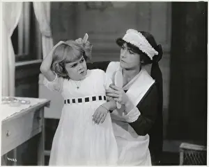 Actress as Maid Combing Mary McAllister's Hair
