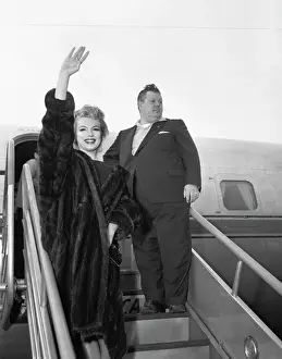 Actress Marilyn Monroe Arriving at Idl-Wild Airport