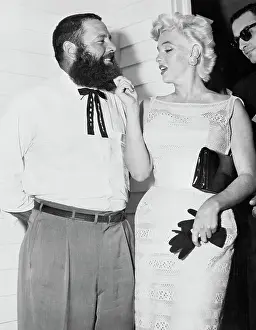 Actress Marilyn Monroe and Clark Plummer