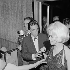 Actress Marilyn Monroe at Golden Globes