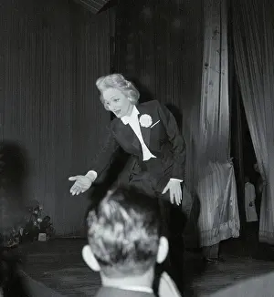 Actress Marlene Dietrich Bowing to Audience