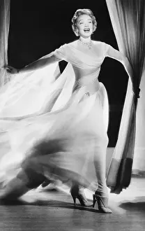 Actress Marlene Dietrich Wearing Gown