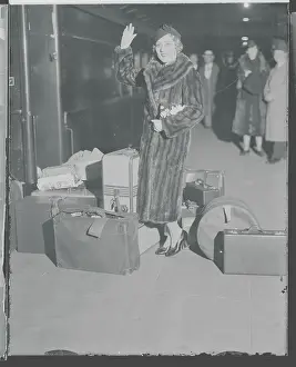 Actress Mary Pickford Waving
