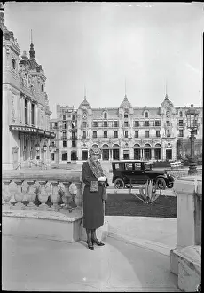 Multistory Building Prints: Actress Miss DuPont on Set at Universal City