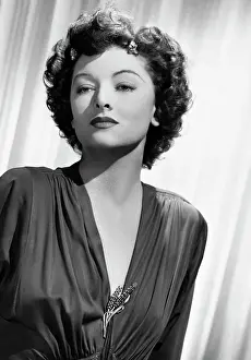 Curly Hair Prints: Actress Myrna Loy