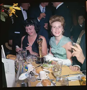 Actress Patty Duke Sitting at Table During Award's Dinner