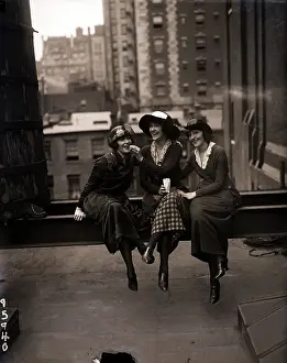 Picketing Prints: Actress Pickets Pose on Rooftop