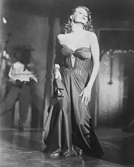 Strapless Prints: Actress Rita Hayworth in Affair in Trinidad