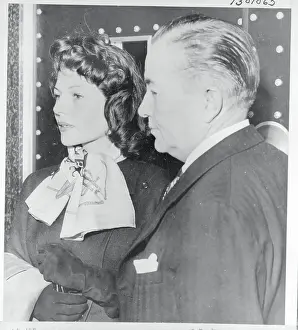 Actress Rita Hayworth and Bartley Crum