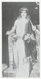 Actress Sarah Barnhardt on the Set