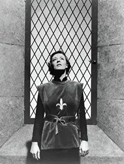 Actress Uta Hagen in as Joan of Arc