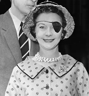 Support Prints: Actress Vivien Leigh Wearing Eye Patch