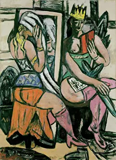 Beckmann Prints: Two Actresses At The Dressing Room