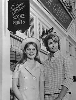 Actresses Mia Farrow and Dorothy Malone