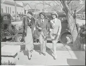 Actresses Posing While on their Way to Lunch